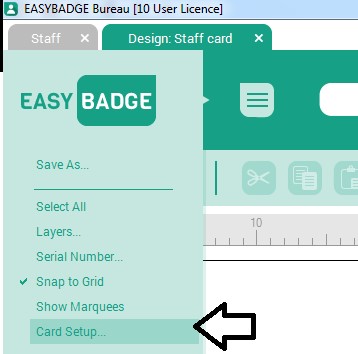 How to adjust card offsets in EasyBadge for re-transfer printing 4