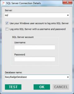 How to convert EasyBadge database to SQL 3