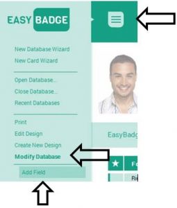 How to create a custom database in EasyBadge 10