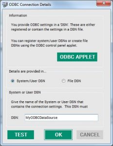 How to set up an external ODBC connection in EasyBadge 6