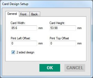How to set up printing on the reverse of your card 4
