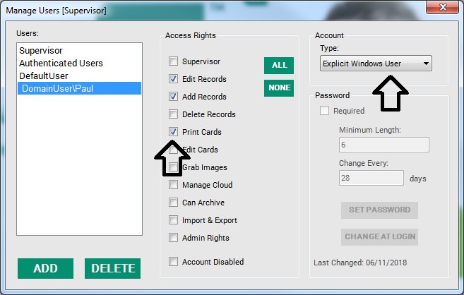 How to set up user accounts in EasyBadge Windows 5